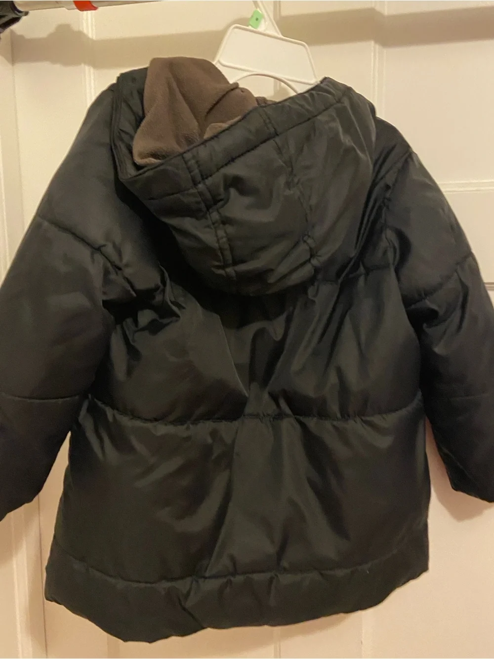 baby GAP Kids Black Quilted Hooded Puffer Jacket